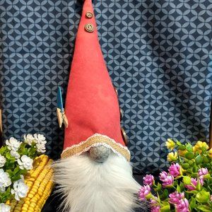 Gnome Homemade Plush with Red hat
